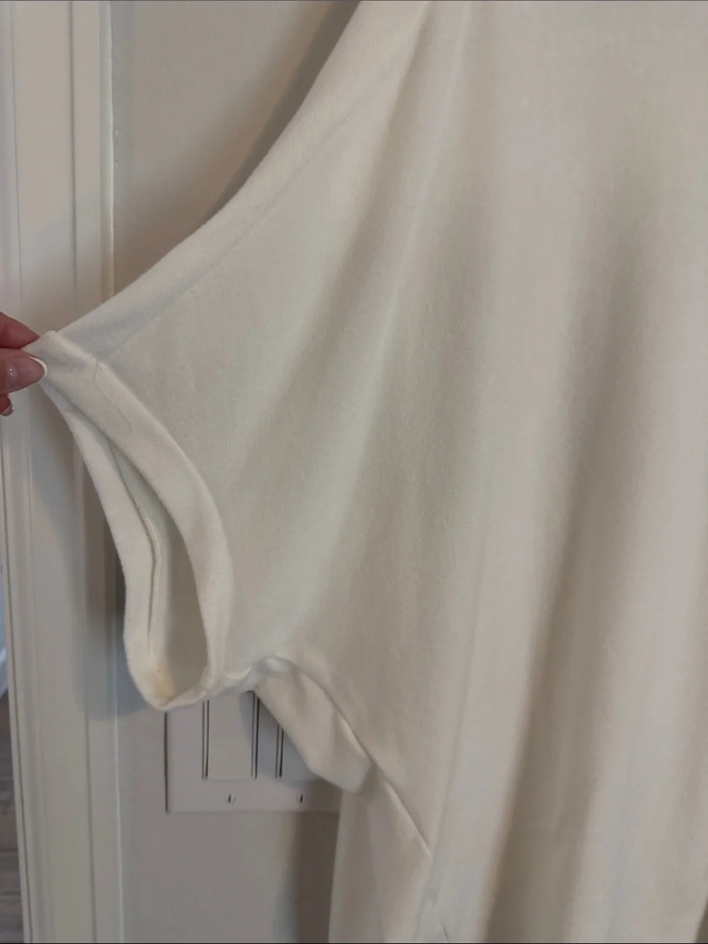 Michael Stars White Dolman Sleeve Pullover